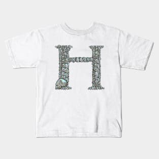 Skull Alphabet H Kids T-Shirt